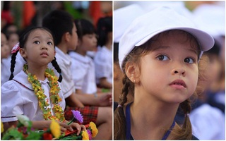 Ngày khai giảng đầy bỡ ngỡ xen lẫn hào hứng của các bé bước vào lớp 1